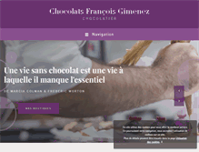 Tablet Screenshot of chocolats-francois.com